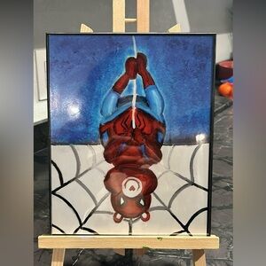 Spider Bear : Art print with frame
( easel not included)